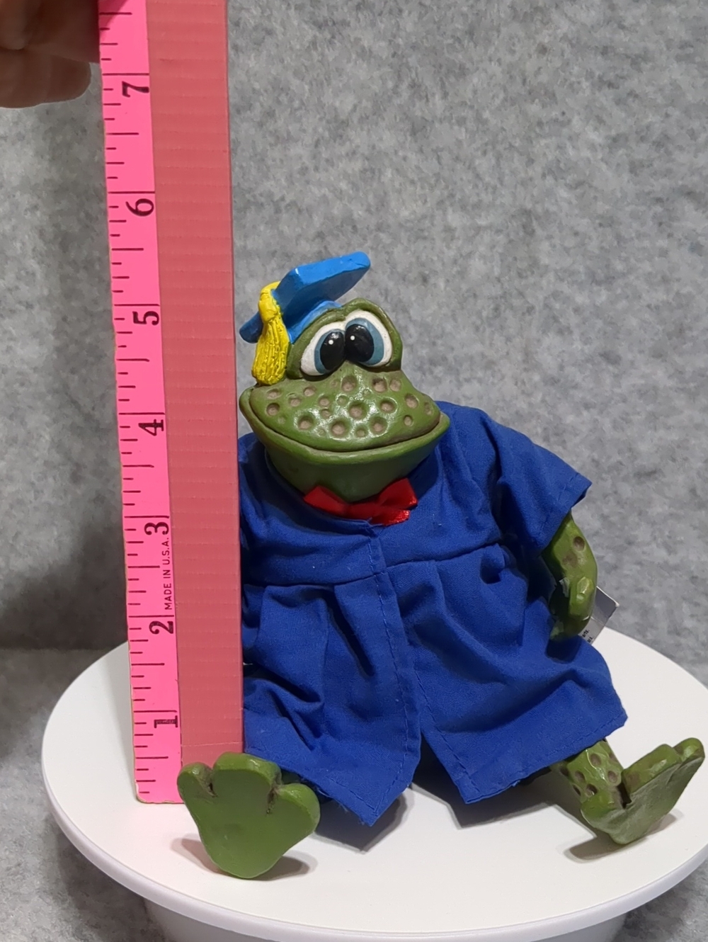Vintage Russ Graduation Bear And Frog Set Of 2 Figures NWT - Picture 10 of 10